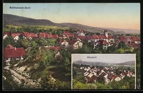 AK Schinznach-Dorf, Teilansicht, Blick aufs Oberdorf