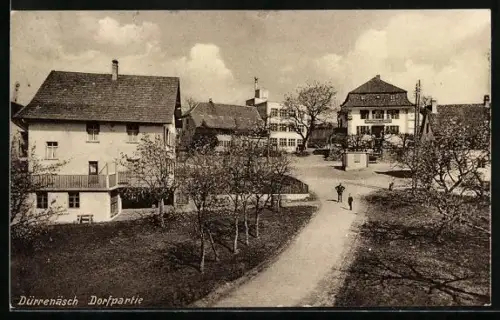AK Dürrenäsch, Strassenpartie im Dorf