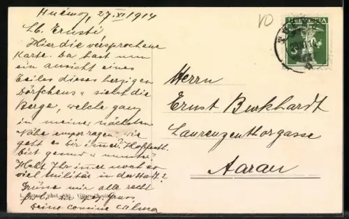 AK Huémoz, Un coin du Village