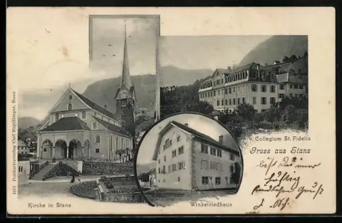 AK Stans, Kirche, Winkelriedhaus, Collegium St. Fidelis