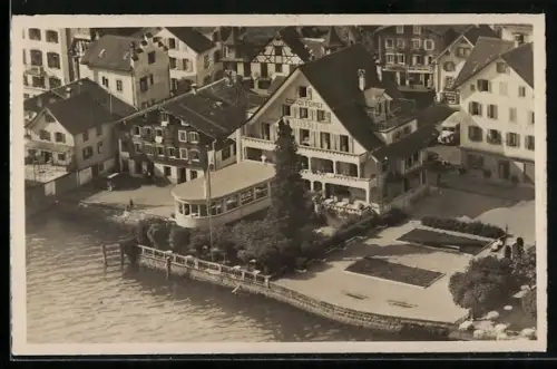 AK Beckenried, Gasthaus, Pension & Konditorei Rössli