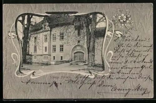 Lithographie Hallwil, Schloss Hallwil, Passepartout