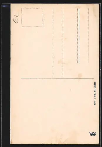 AK Braunwald, Ortspartie mit Ortstock