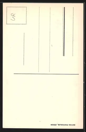 AK Andermatt, Teilansicht gegen die Furka