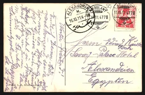 AK Rorschach am Bodensee, Teilansicht mit Kirche