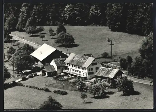 AK Bollingen am ob. Zürichsee, Gasthof Schiff, Fliegeraufnahme