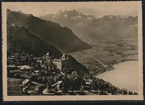 AK Chaux-s-Montreux, Teilansicht, Fliegeraufnahme