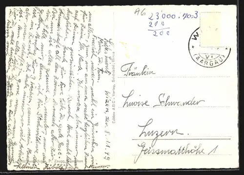 AK Widen /Aarg., Teilansicht, Fliegeraufnahme