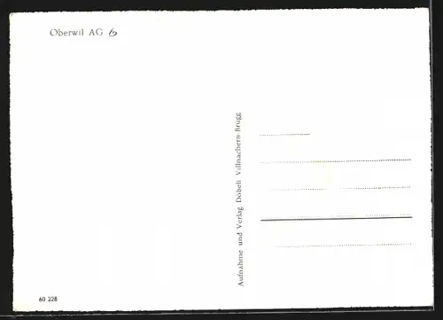 AK Oberwil /AG, Teilansicht mit Kirche