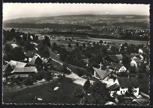 AK Nesselnbach, Teilansicht, Fliegeraufnahme