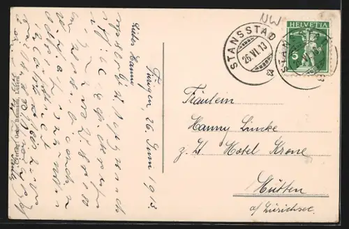 Künstler-AK Fürigen, Hotel und Kurhaus mit Umgebung