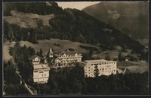 AK Fürigen über dem Vierwaldstättersee, Hotel Fürigen