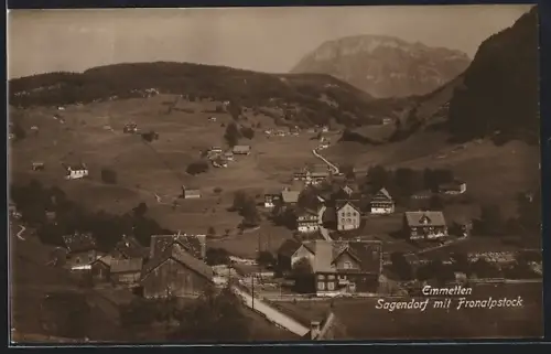 AK Emmetten, Sagendorf mit Fronalpstock
