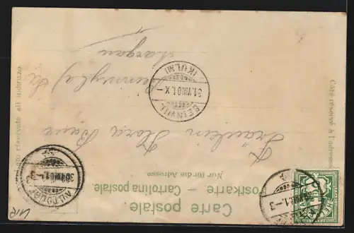 Lithographie Tellskapelle am Vierwaldstättersee