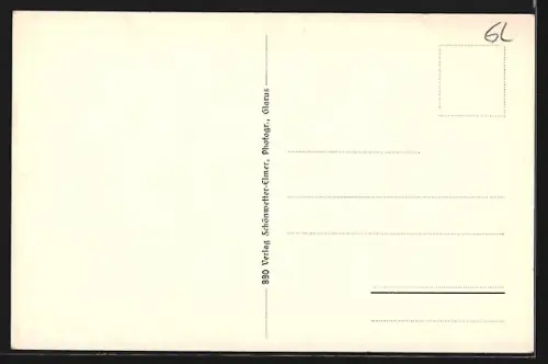 AK Mollis, Teilansicht mit Kirche