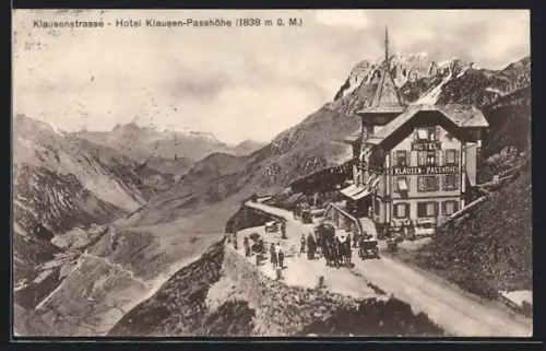 AK Klausenstrasse, Hotel Klausen-Passhöhe