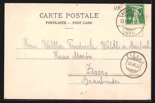 AK Hospenthal, Ortspartie mit Kirche