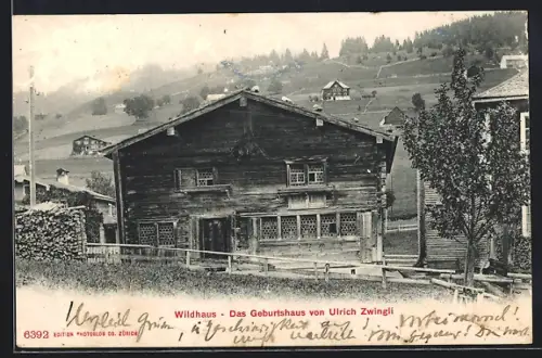 AK Wildhaus, Geburtshaus von Ulrich Zwingli