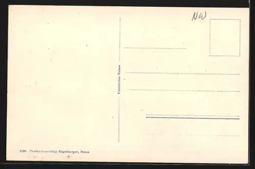 AK Buochs, Teilansicht mit Kirche und Rigi