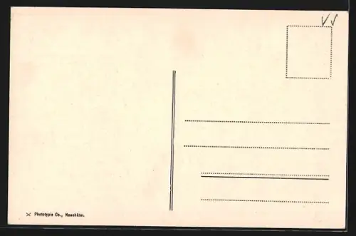 AK Randa, Ortsansicht mit Kirche und Berglandschaft