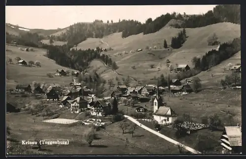 AK Krinau /Toggenburg, Teilansicht mit Kirche