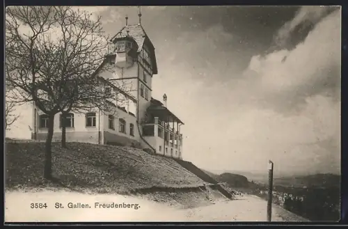 AK St. Gallen, Gasthaus auf dem Freudenberg