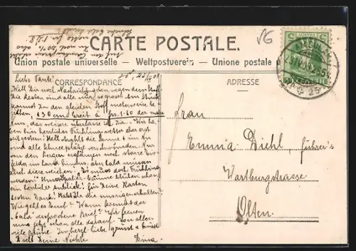 AK St. Gallen, Gasthaus auf dem Freudenberg