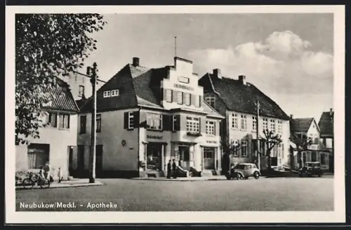 AK Neubukow /Meckl., Apotheke und Buchdruckerei