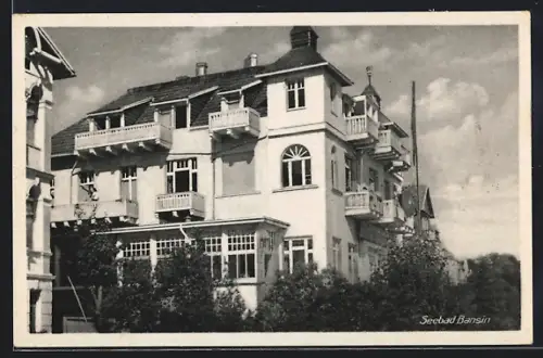 AK Bansin, Villa mit Balkonen