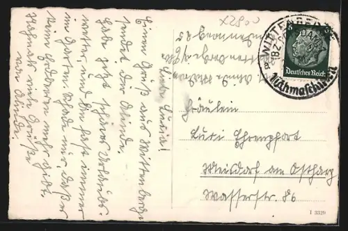 AK Wittenberge, Panorama m. Hafen