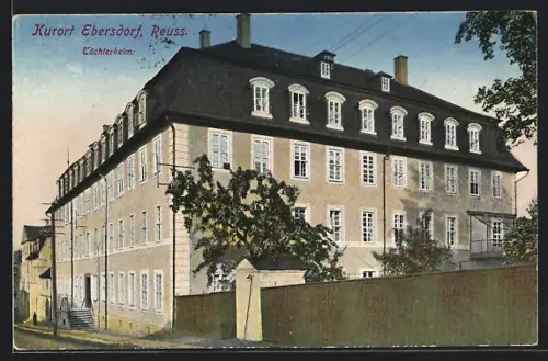 AK Ebersdorf /Reuss, Blick auf das Töchterheim