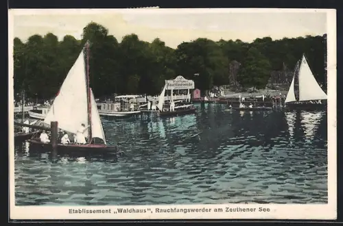 AK Berlin-Rauchfangswerder, Etablissement Waldhaus