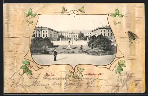 Lithographie Berlin, Universität, Passepartout