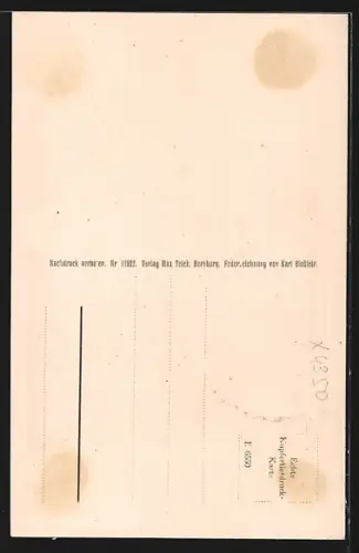 Künstler-AK Bernburg, In der Fischergasse