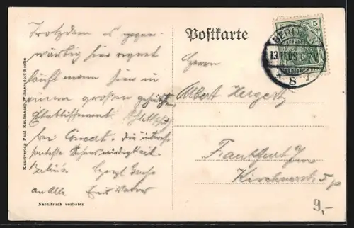 AK Berlin-Schöneberg, Schlittschuhläufer im Eispalast