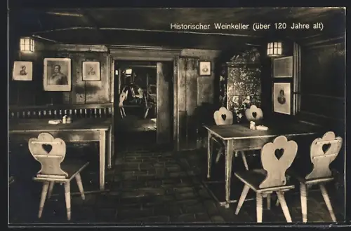AK Berlin, Restaurant Historischer Weinkeller J. C. Lutter A.-G. am Gendarmenmarkt