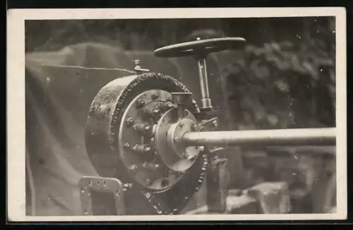 Foto-AK Nahaufnahme einer Turbine