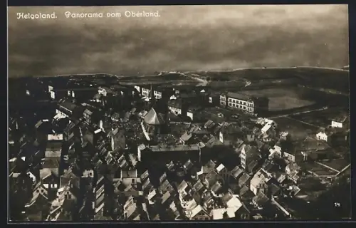 AK Helgoland, Panorama vom Oberland