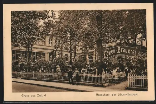 AK Berlin-Tiergarten, Gasthaus Ausschank der Löwen-Brauerei