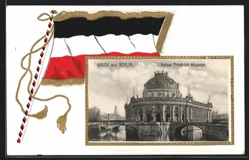 AK Berlin, Kaiser Friedrich-Museum, Reichsfahne