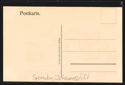 AK Berlin-Spandau, Johannesstift, Pädagogium, Progymnasium, Prorealgymnasium