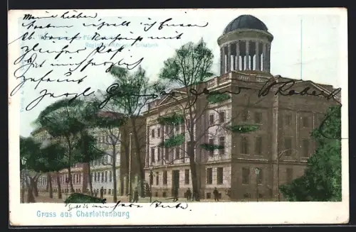 AK Berlin-Charlottenburg, Kaserne d. Füs.-Bat. Regiment Königin Elisabeth