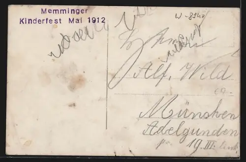 AK Memmingen, Memminger Kinderfest 1912