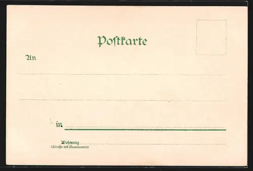 Lithographie Berlin-Tiergarten, Siegessäule, Springbrunnen
