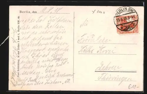 AK Berlin-Tiergarten, Gasthaus Löwen-Brauerei, Zelt 4