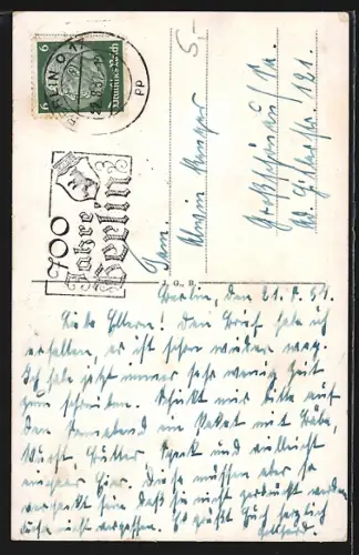 AK Berlin-Treptow, Treptow im Feuerwerk