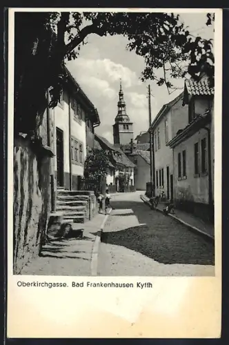 AK Bad Frankenhausen /Kyffh., Strasse Oberkirchgasse