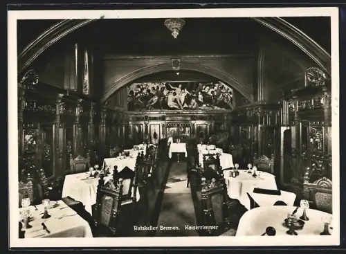 AK Bremen, Ratskeller mit Kaiserzimmer