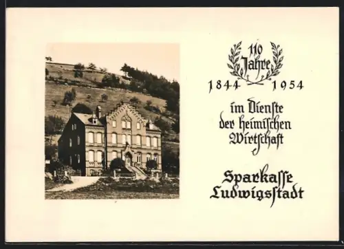 AK Ludwigstadt, 110 Jahre Sparkasse Ludwigstadt