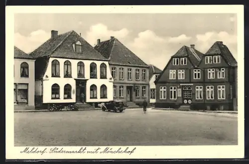 AK Meldorf, Südermarkt mit Mönchshof